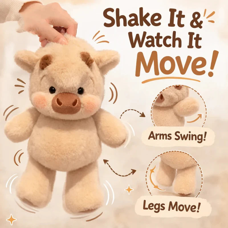 Running Highland Cow Plush Toy