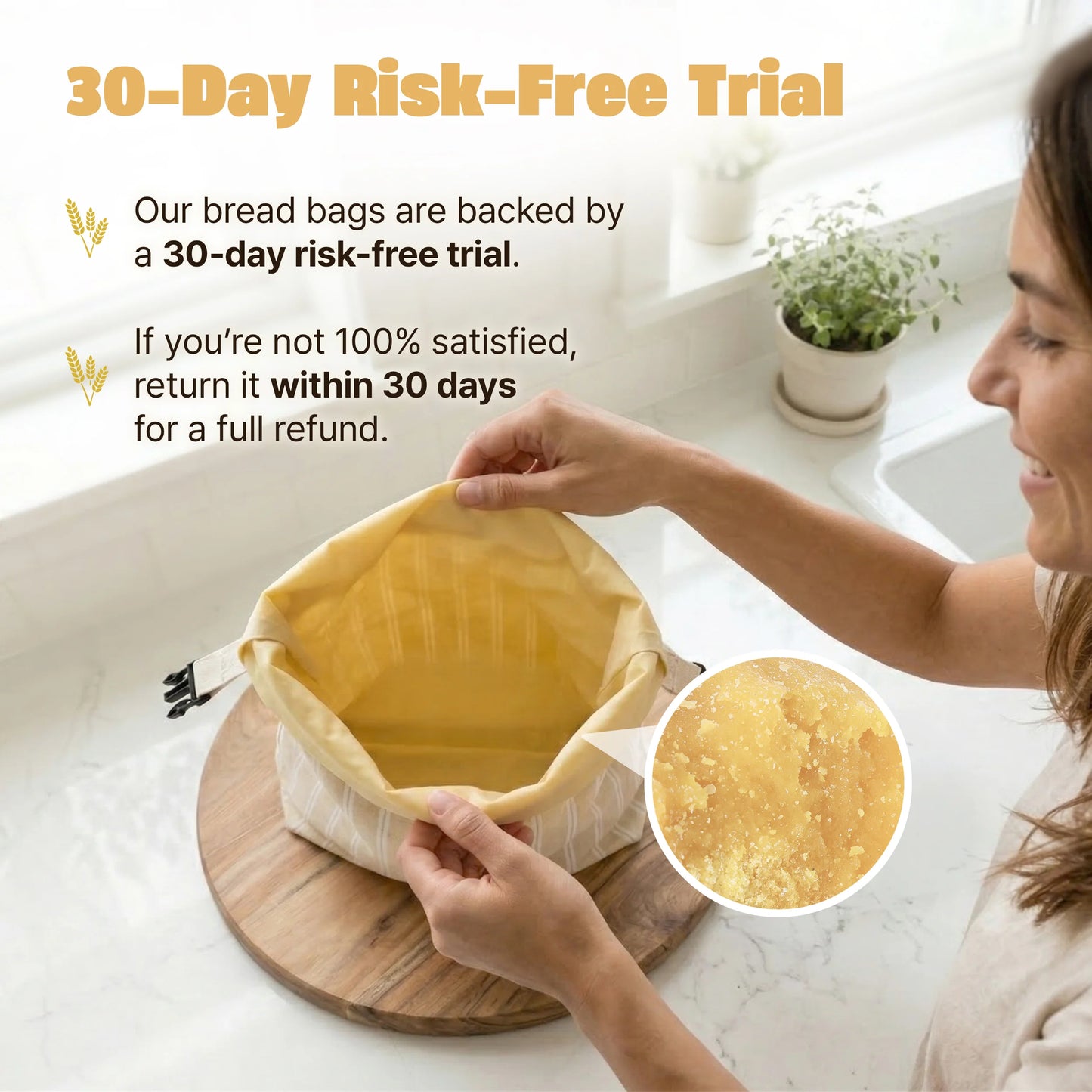 Seven Beeswax Bread Bag