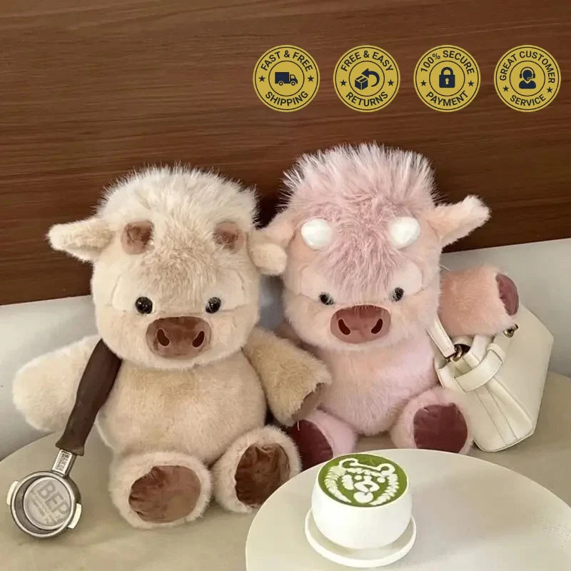 Running Highland Cow Plush Toy