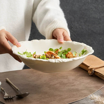 StoneEdge Porcelain Bowl — Textured Craftsmanship with Natural Elegance