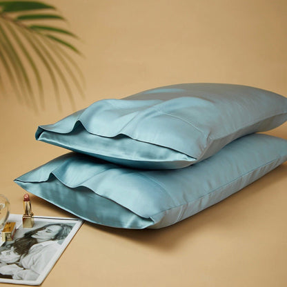 Silky Gift Box: 6A Grade 100% Organic Mulberry Silk Pillowcase Set of 2 Pcs - 30 Momme, Pure Silk on Both Sides