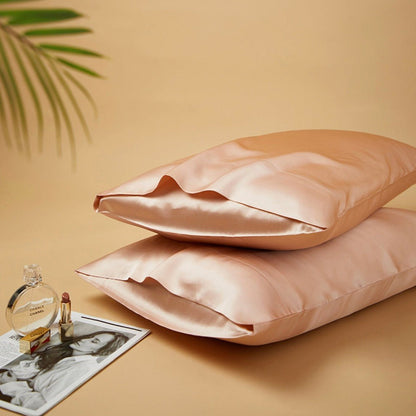 Silky Gift Box: 6A Grade 100% Organic Mulberry Silk Pillowcase Set of 2 Pcs - 30 Momme, Pure Silk on Both Sides